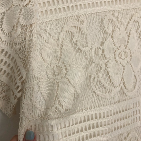 Lace ivory shift dress - Picture 4 of 6